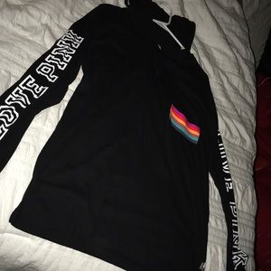 PINK  longsleeve shirt with hood